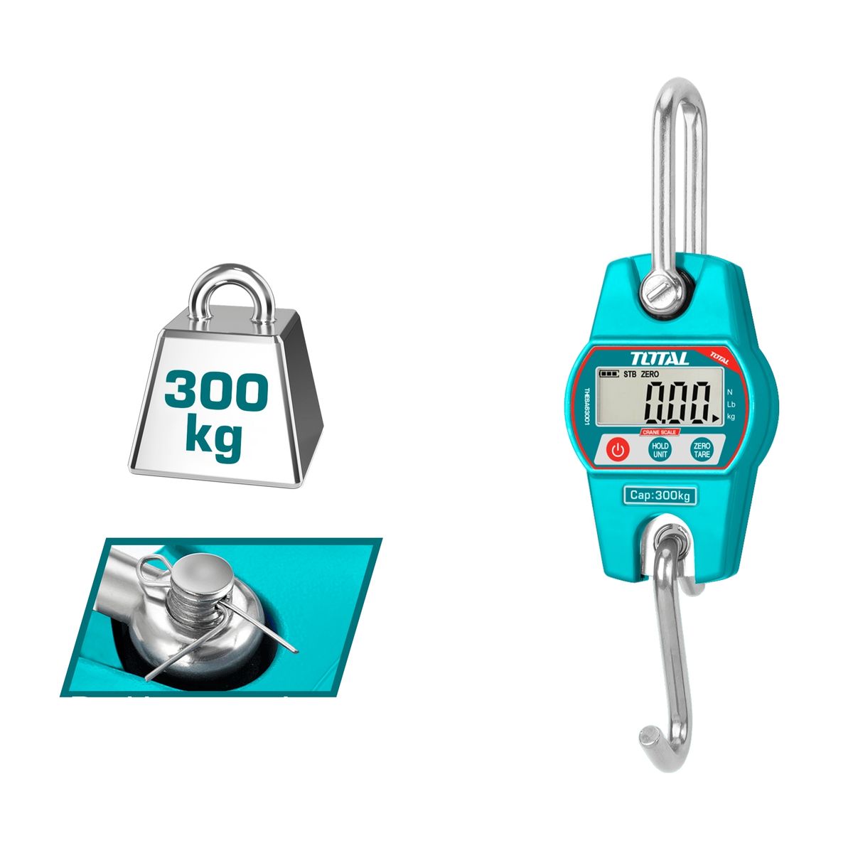 TOTAL TOOLS - Balanza Digital 300kg Total