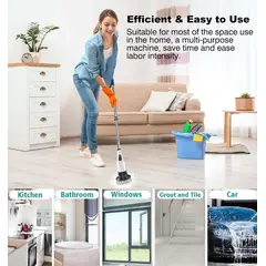 MOVI - CEPILLO ELÉCTRICO GIRATORIO 7 CABEZALES USB MULTIFUNCIÓN