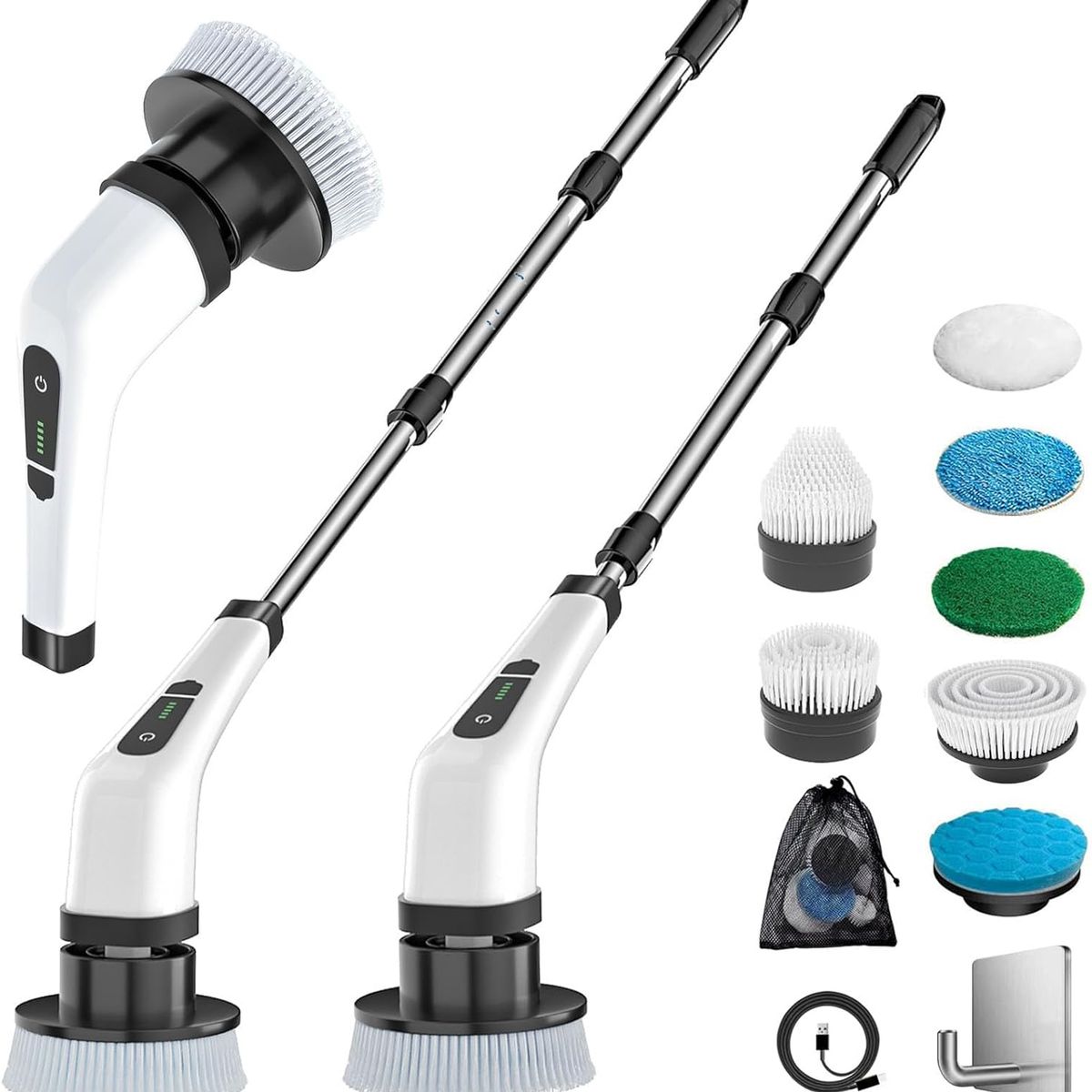 MOVI - CEPILLO ELÉCTRICO GIRATORIO 7 CABEZALES USB MULTIFUNCIÓN