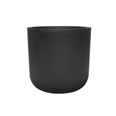 NECTAR - Macetero Viena Negro Redondo Poliresina Diámetro 55 cm x Alto 55,5 cm