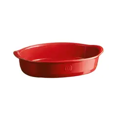 EMILE HENRY - Fuente Horno Ovalada 35X22Cm Rojo