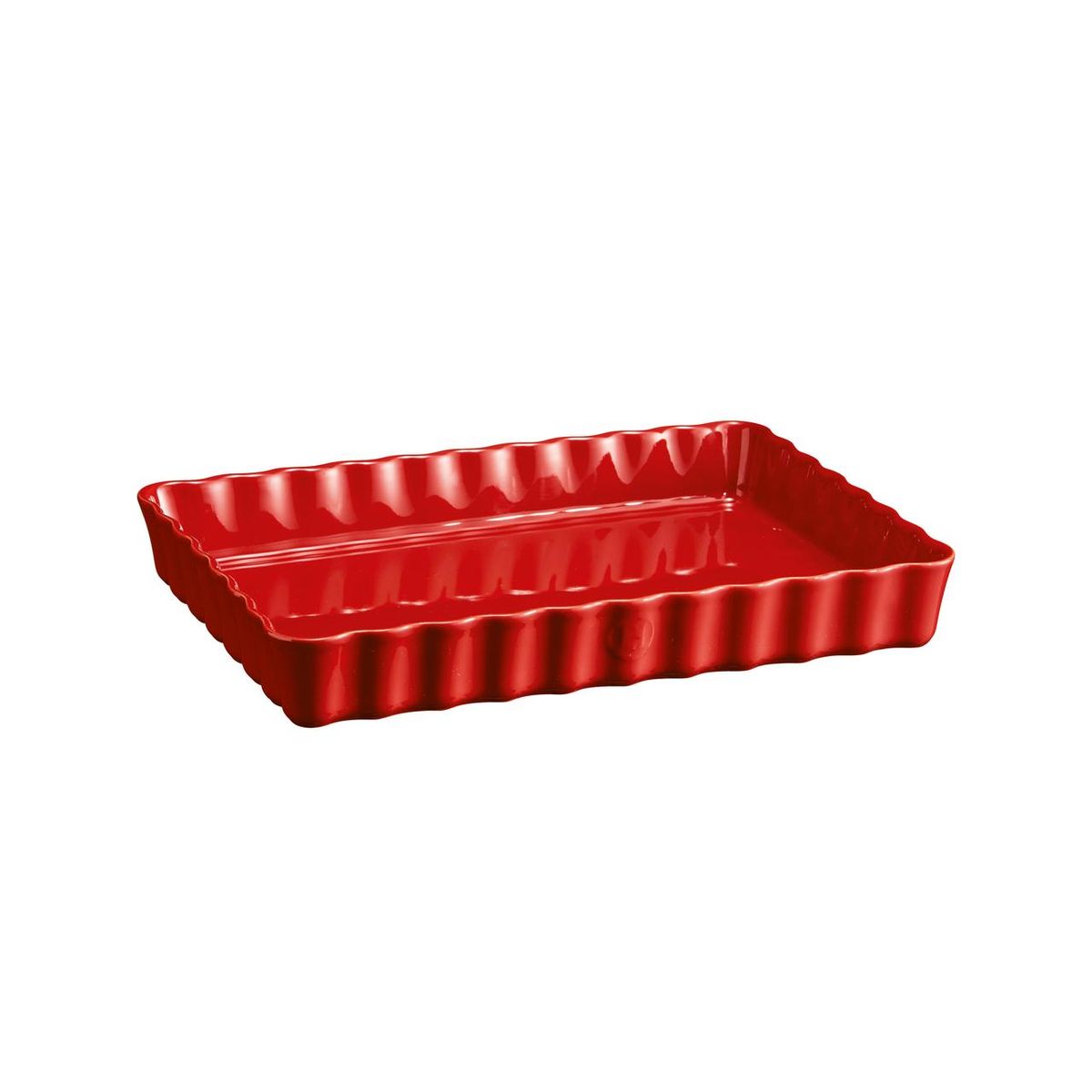 EMILE HENRY - Fuente Tarta Rectangular 24X34 Cm Rojo
