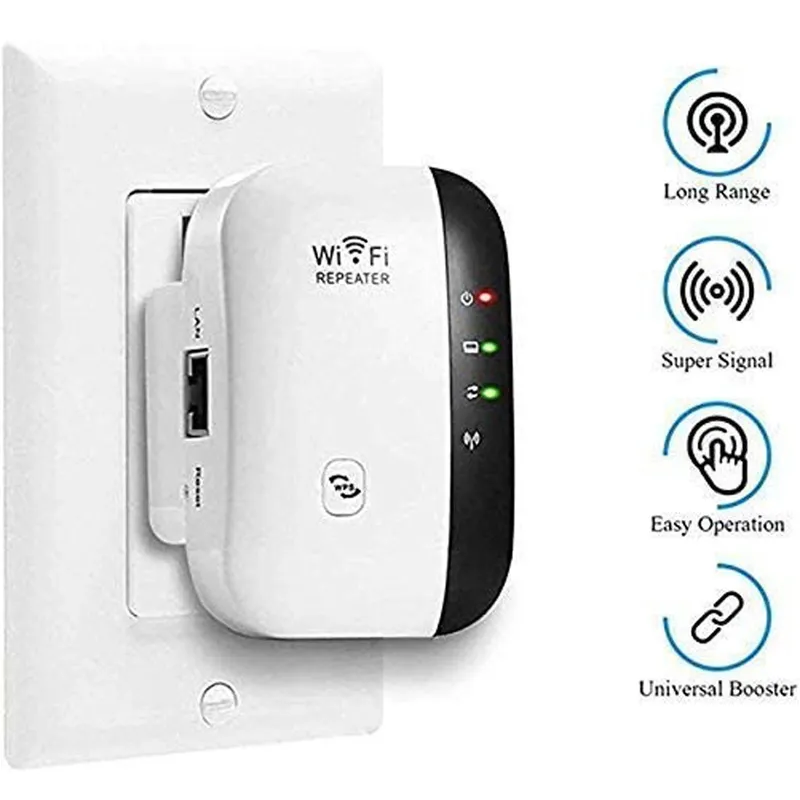 MOVI - AMPLIFICADOR WIFI KETMICA 300MBPS 24GHZ CON WPS Y PUERTO LAN