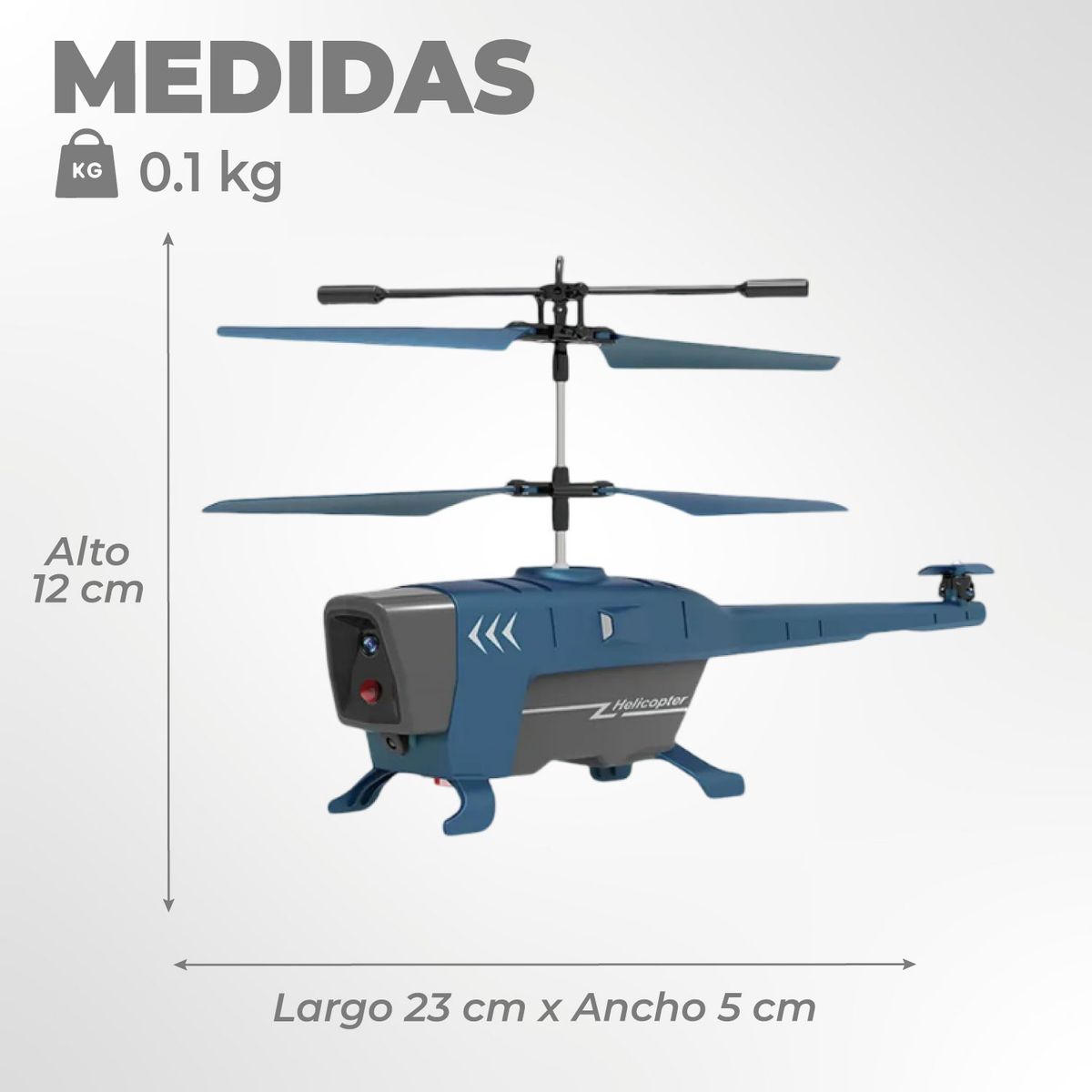 MUNDO ONLINE - Helicóptero Avion Recargable Niños Control Remoto C128