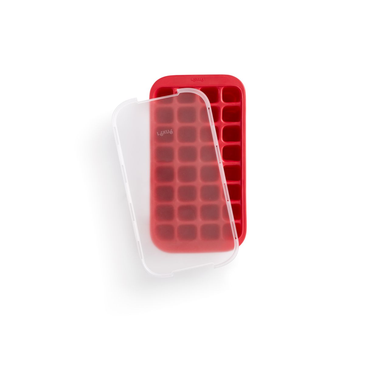 LEKUE - Cubetera con tapa industrial Roja