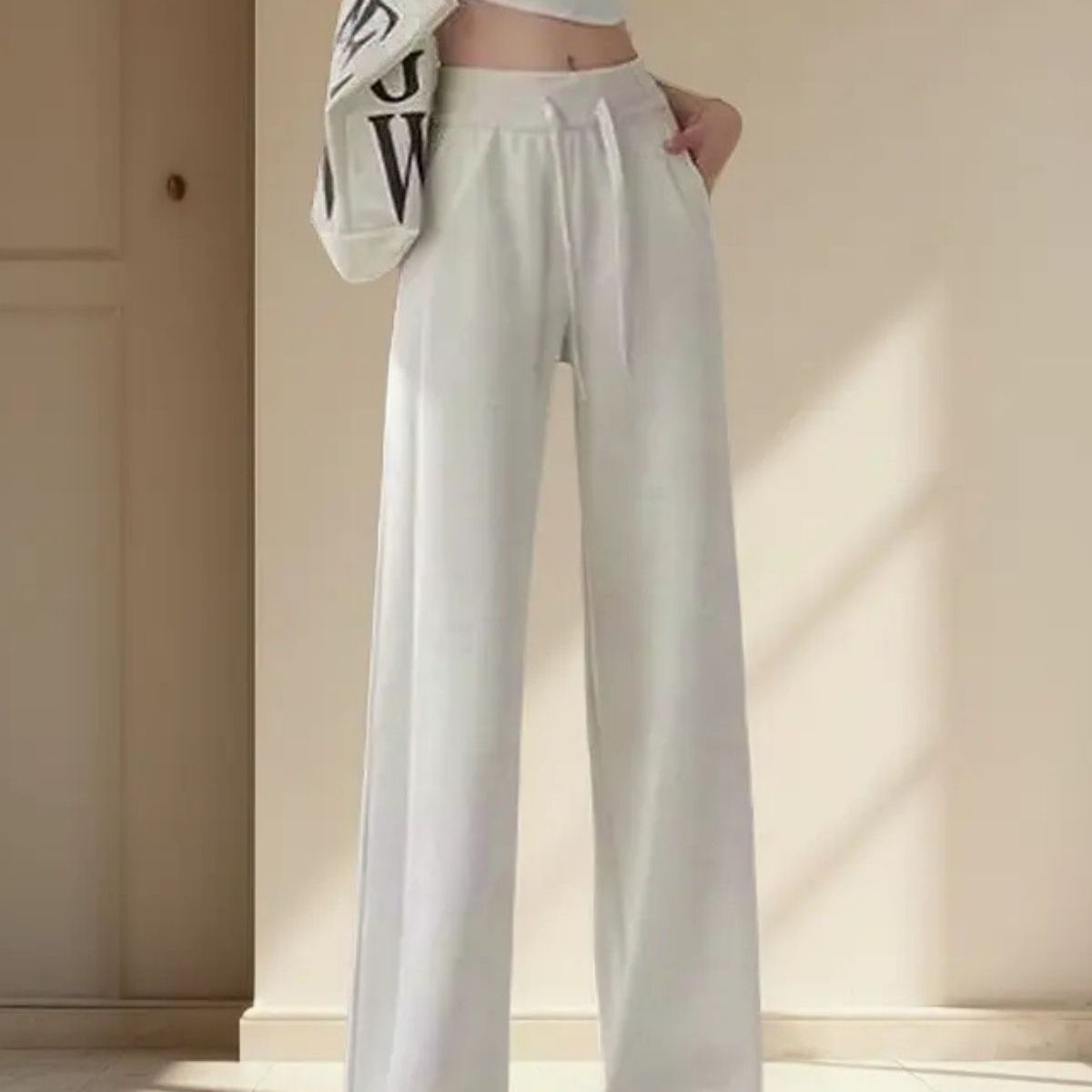 LOOK SHOP - Pantalón Mujer Palazzo Algodón. Buzo Lulu Calidad Premium 819