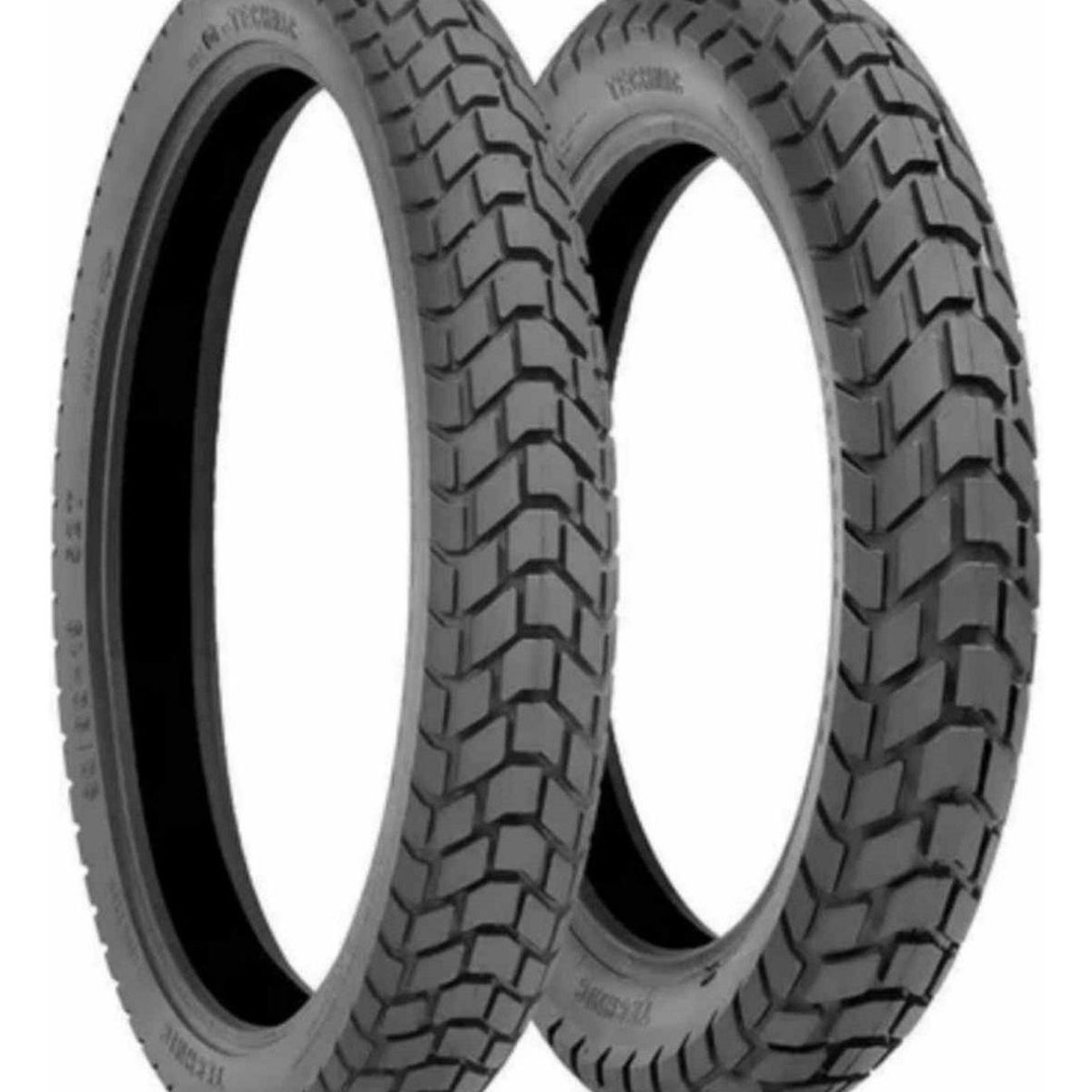 GENERICO - Pack De 2 Neumáticos Moto 90/90/21 + 120/80/18 Dual-mixto