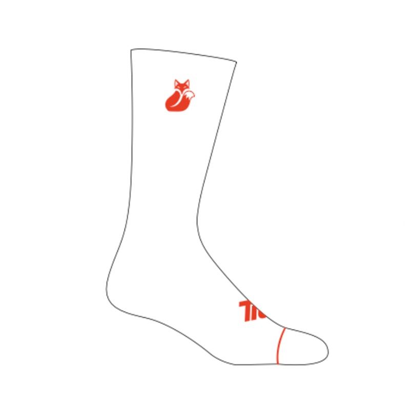 TILKI - Calcetin Tilki Comfort BlancoNaranjo Pack X3 Tenis Padel