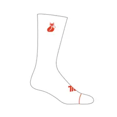 TILKI - Calcetin Comfort BlancoNaranjo Pack X3 Tenis Padel