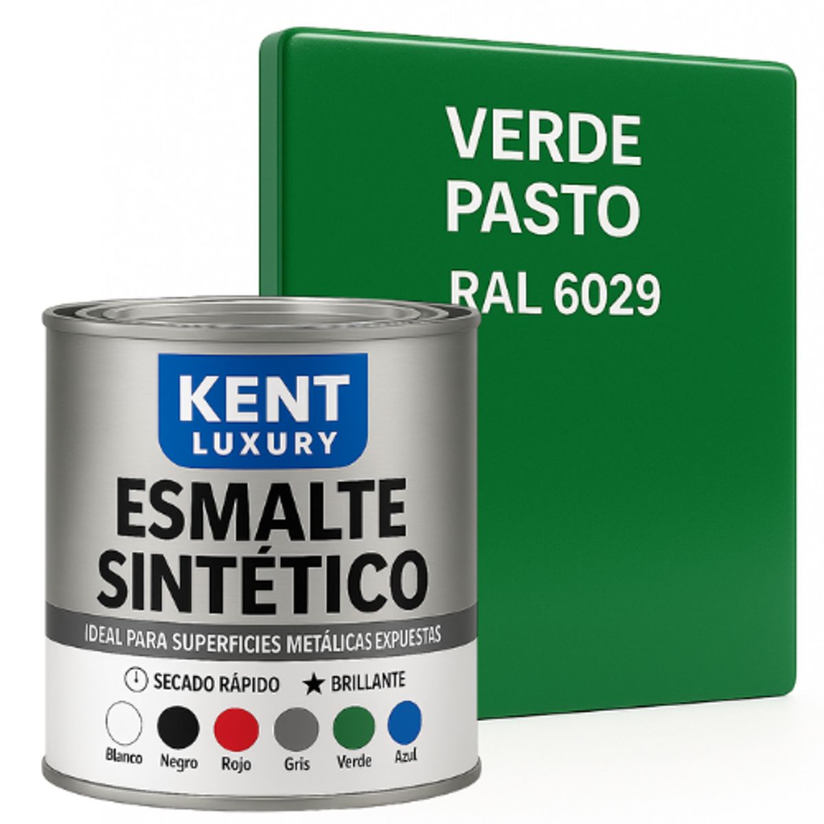 KENT - ESMALTE SINTETICO - 1-4 GALÓN - VERDE PASTO