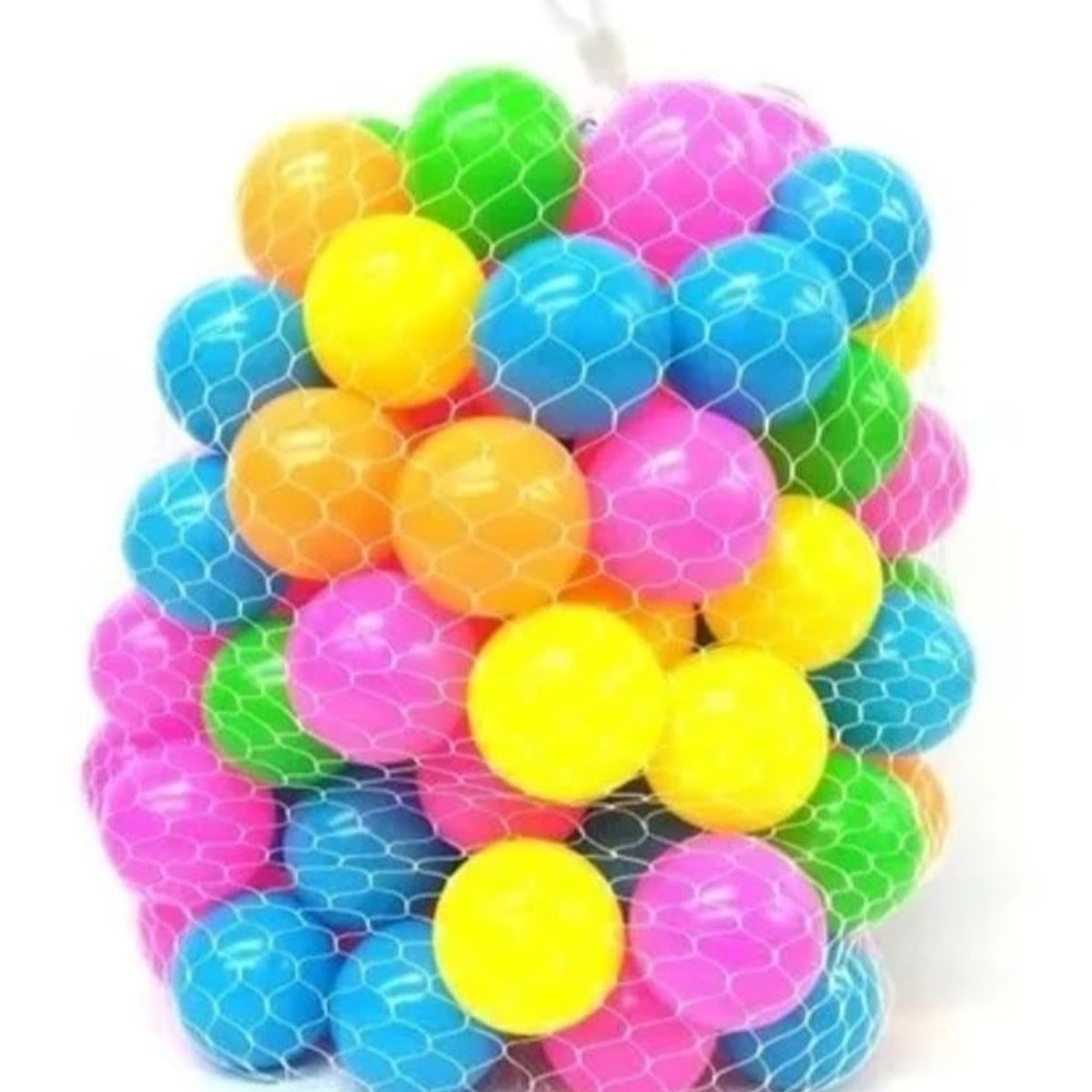 GENERICO - Pack 100 pelotas pequeña 5.5cm de plásticas surtidos piscina