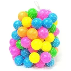 GENERICO - Pack 100 pelotas pequeña 5.5cm de plásticas surtidos piscina