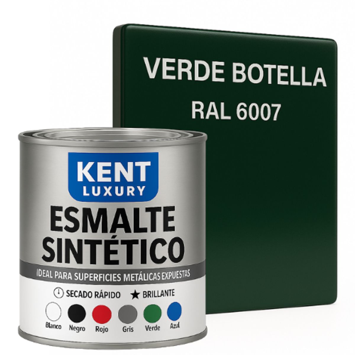KENT - ESMALTE SINTETICO - 1-4 GALÓN - VERDE BOTELLA