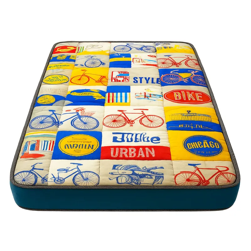 GENERICO - Colchon Infantil Azul Taurova Kids 1,5 plza 22 cm alto, Resortes Bonnell Firme