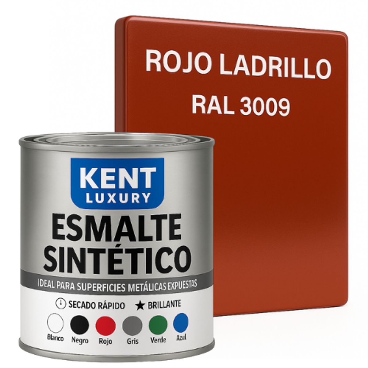 KENT - ESMALTE SINTETICO - 1-4 GALÓN - ROJO LADRILLO