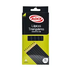 ADIX - Set 12 Lapiz Grafito Triangular HB