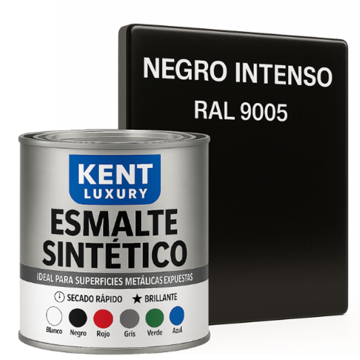 KENT - ESMALTE SINTETICO - 1-4 GALÓN -NEGRO