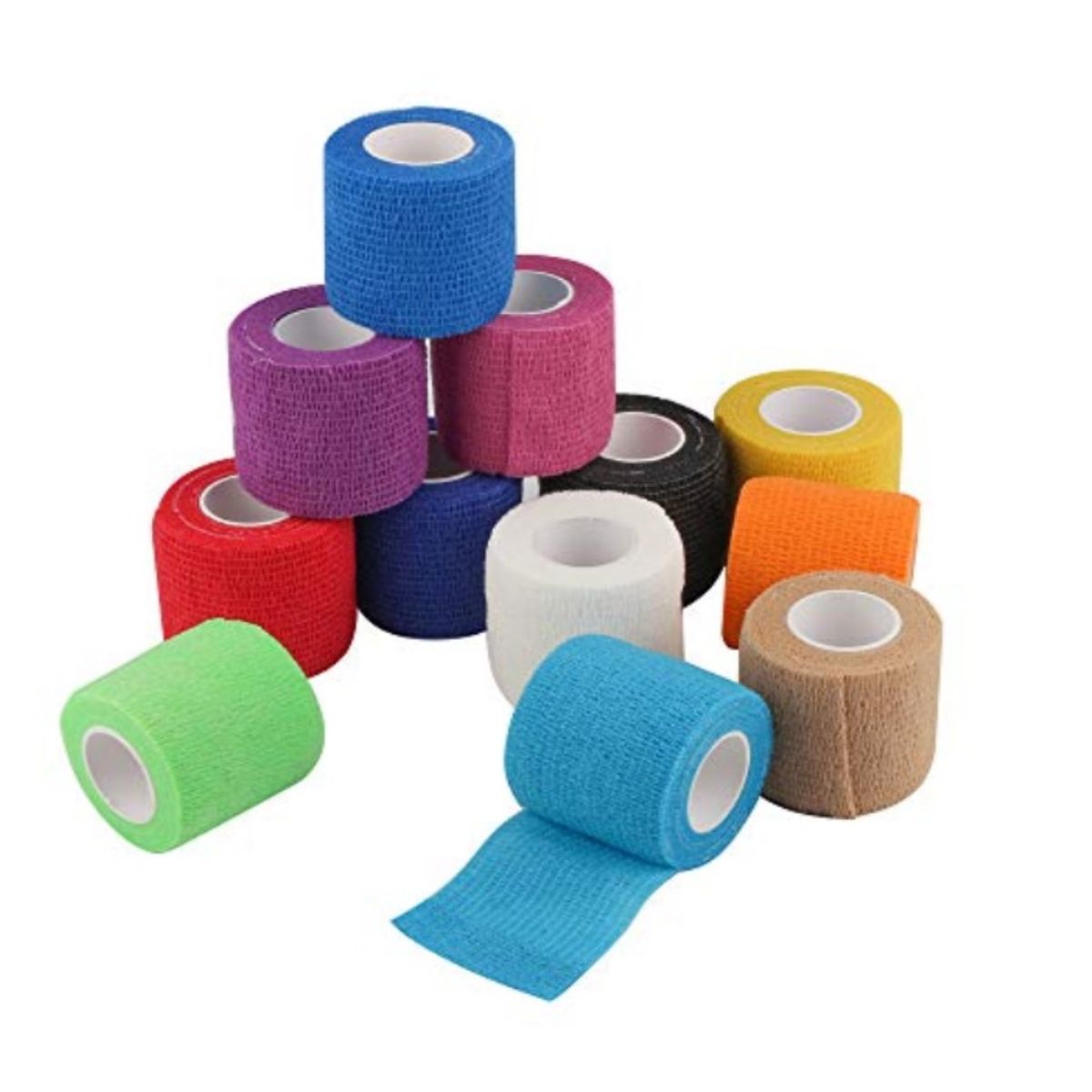 GENERICO - 10x Cinta coban de 75mm colores variados