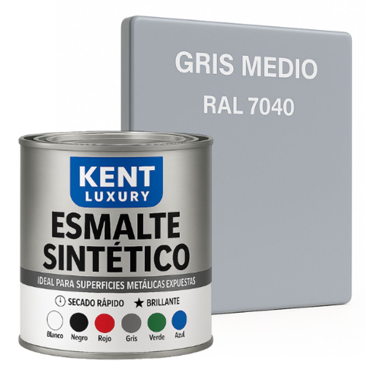 KENT - ESMALTE SINTETICO - 1-4 GALÓN -GRIS MEDIO