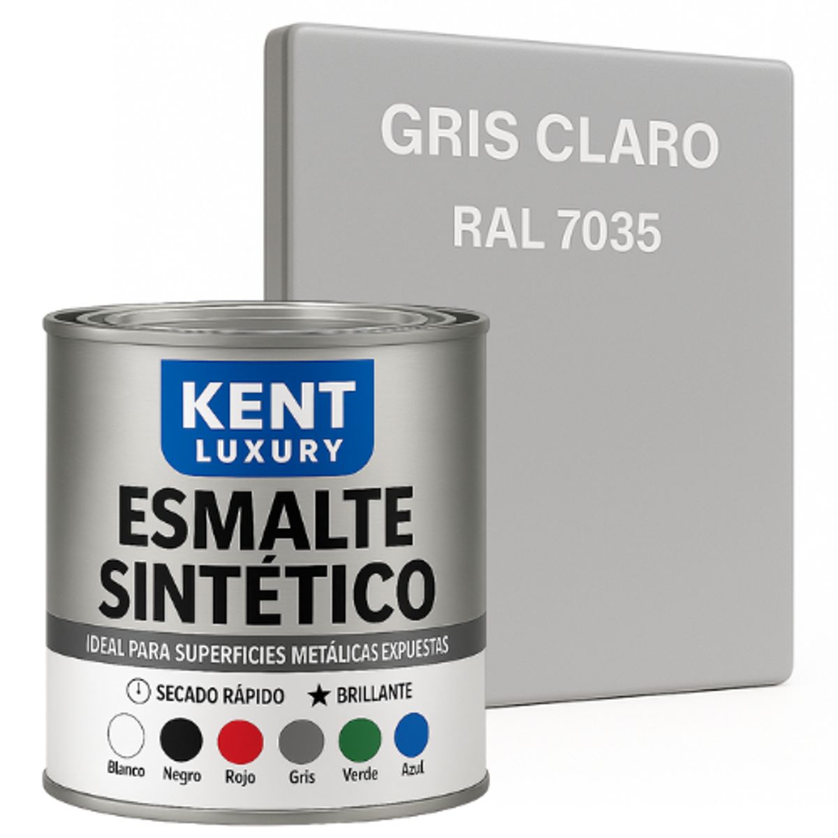 KENT - ESMALTE SINTETICO - 1-4 GALÓN -GRIS CLARO