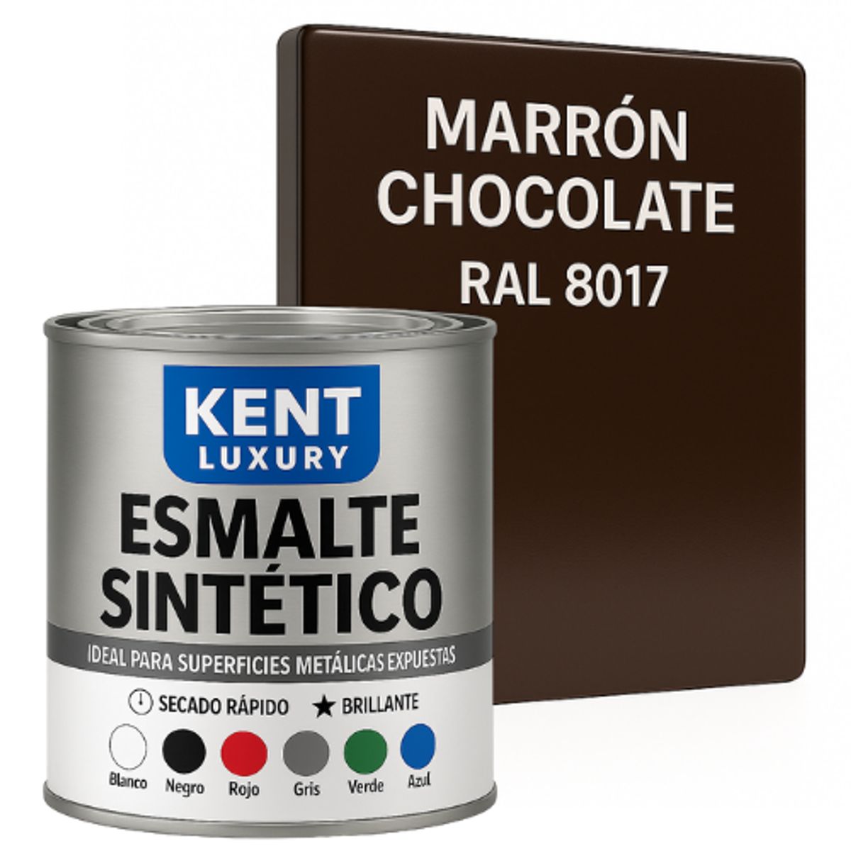 KENT - ESMALTE SINTETICO - 1-4 GALÓN -CHOCOLATE