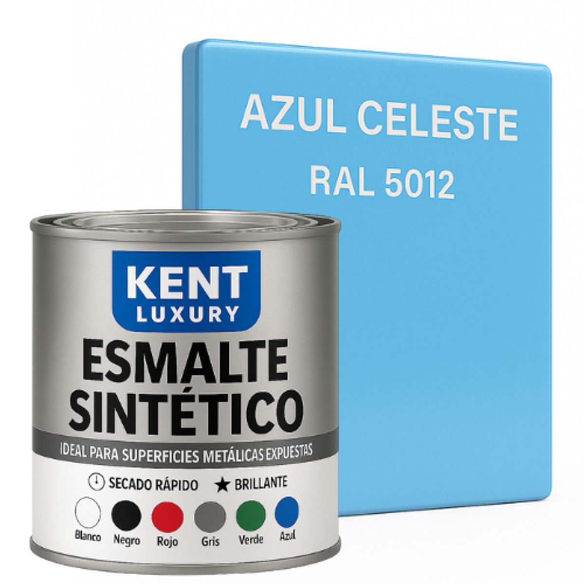 KENT - ESMALTE SINTETICO - 1-4 GALÓN -CELESTE