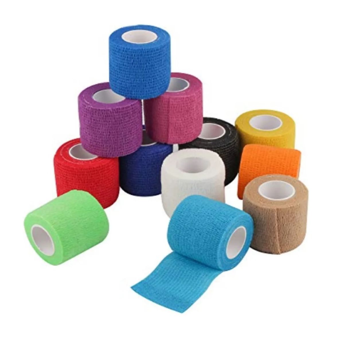 GENERICO - Pack X12 Cinta Para Vendaje Venda Coban Deporte 10cm X450cm Variado
