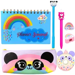 GENERICO - Set Planner Mas Accesorios - Papelería Kawaii