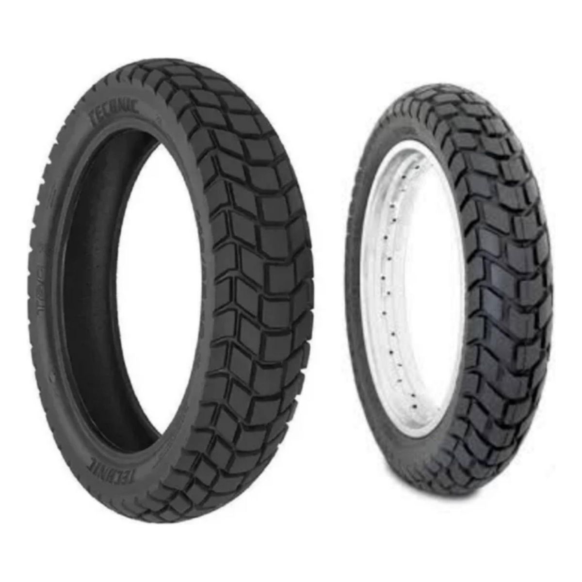 GENERICO - Pack 2 Neumáticos Moto 90/90/21 + 140/80/18 Dual - Mixto