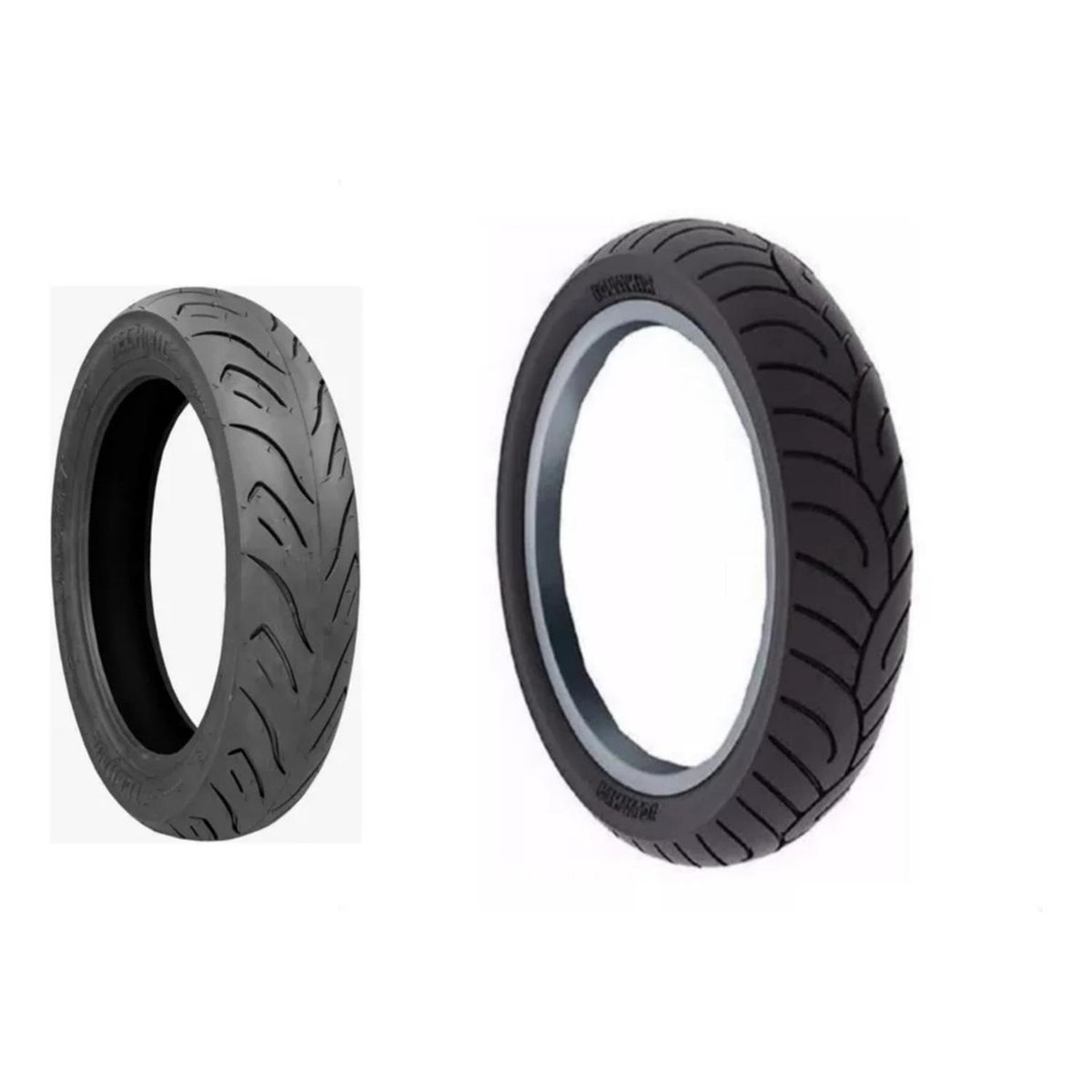 GENERICO - Pack 2 Neumaticos Moto 3.50-10 - 90/90/12 Scooter - Bicimoto