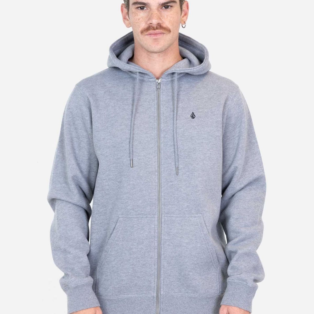 VOLCOM - Poleron Flare Gris Hombre Volcom