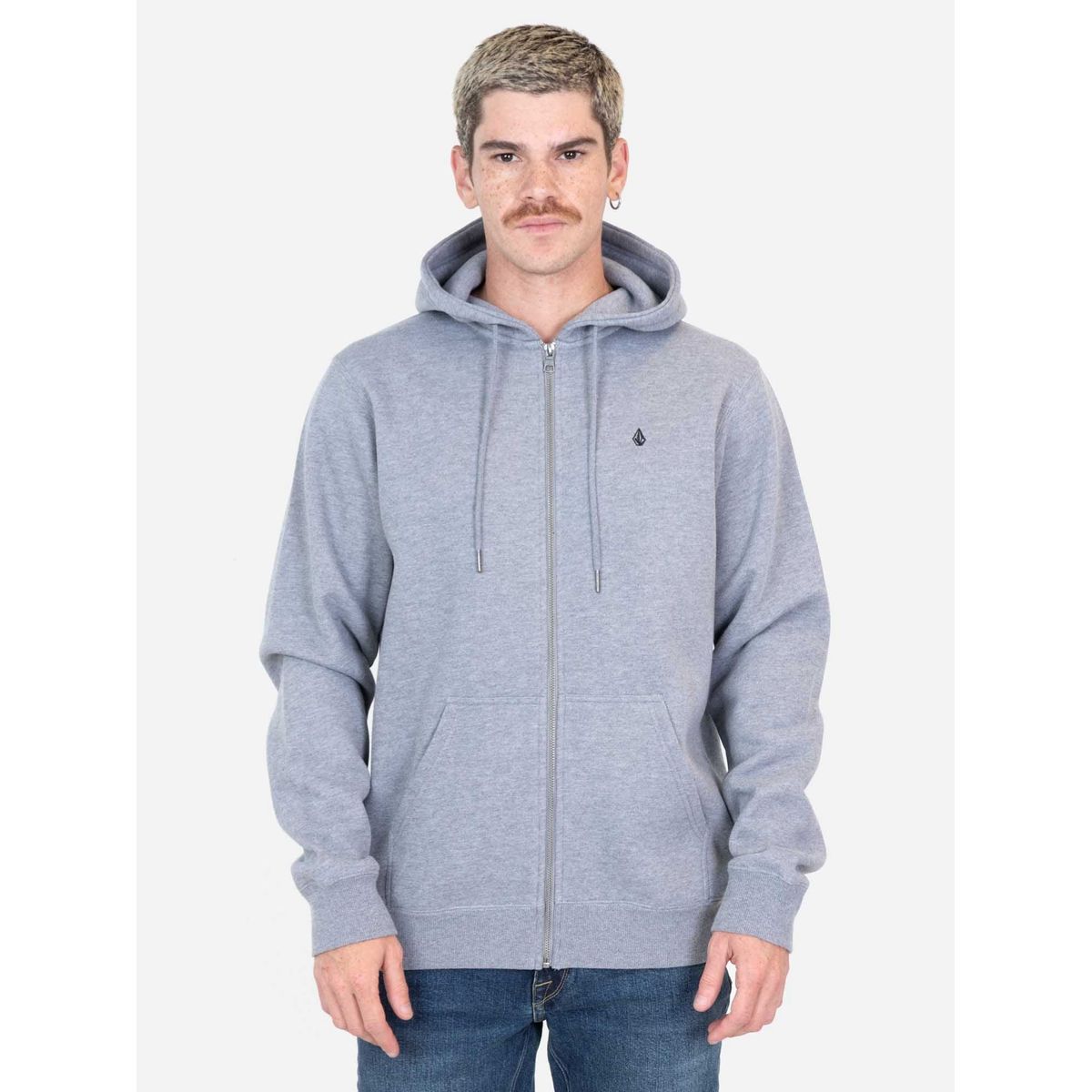 VOLCOM - Poleron Flare Gris Hombre Volcom