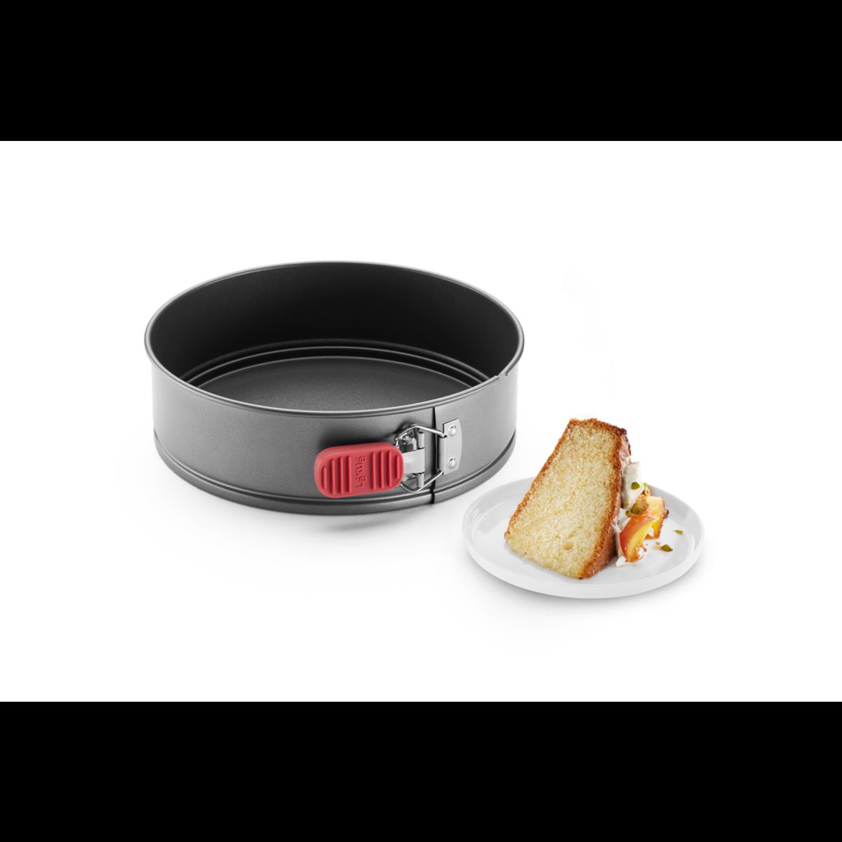 LEKUE - Molde Rojo redondo desmontable antiadherente ø 24 cm