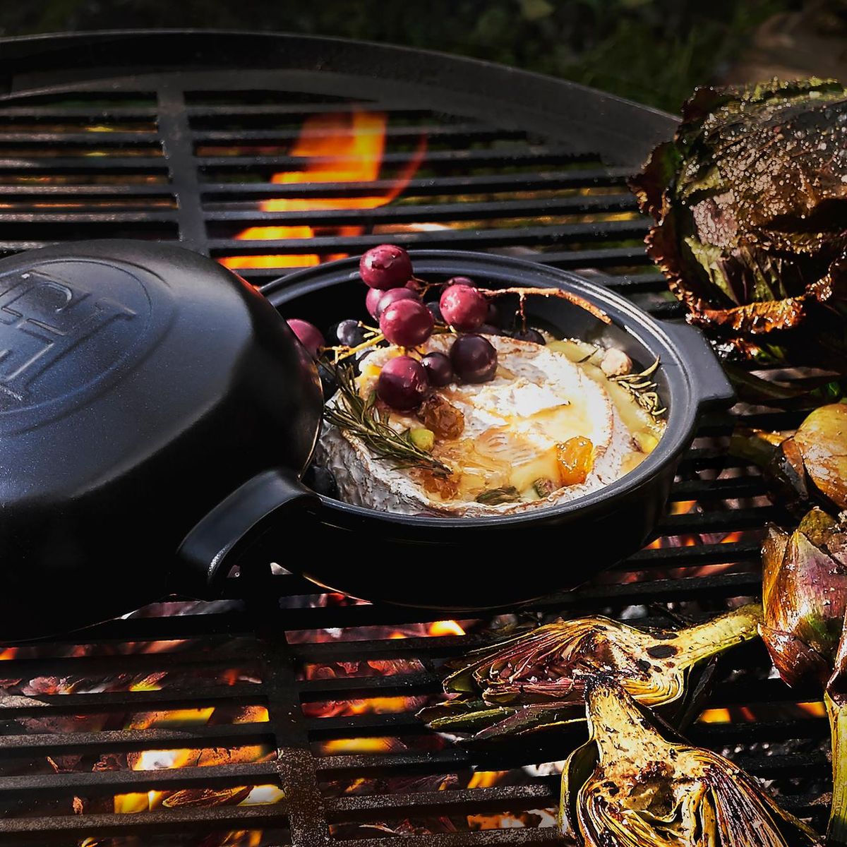 EMILE HENRY - Quesera para parrilla BBQ Negro