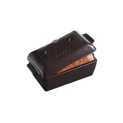 EMILE HENRY - Horno De Cerámica Para Pan De Molde Gris Oscuro