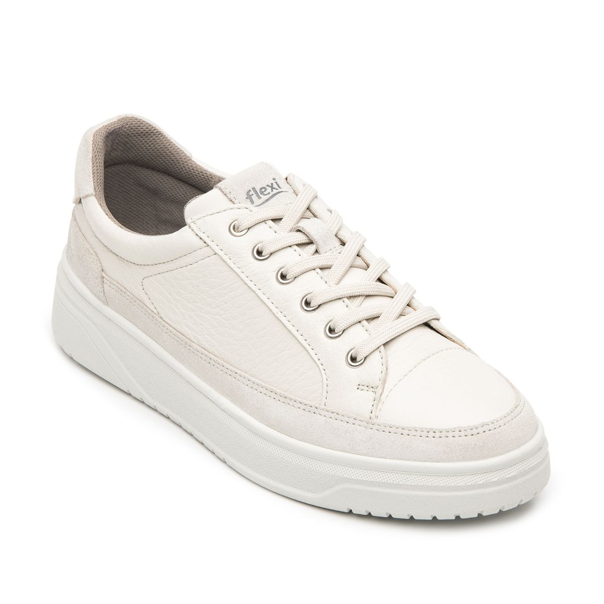 FLEXI - Zapatilla Mujer Helina 136602 Blanco Marfil Flexi