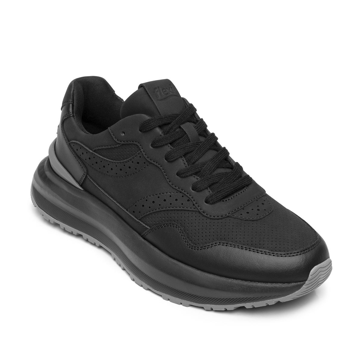 FLEXI - Zapatilla Hombre Belk 420903 Negra Flexi
