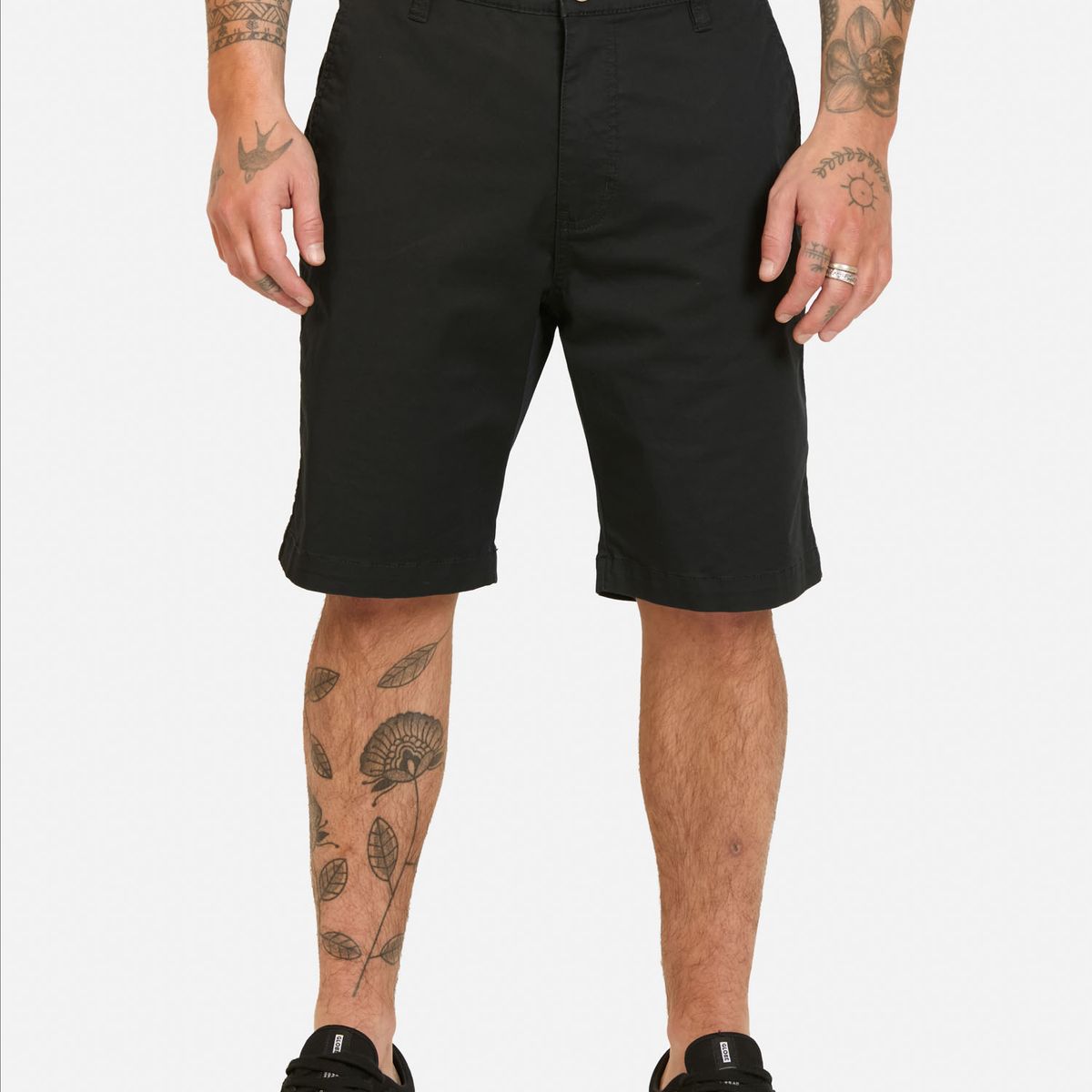 RUSTY - Bermuda Framez Negro Hombre Rusty