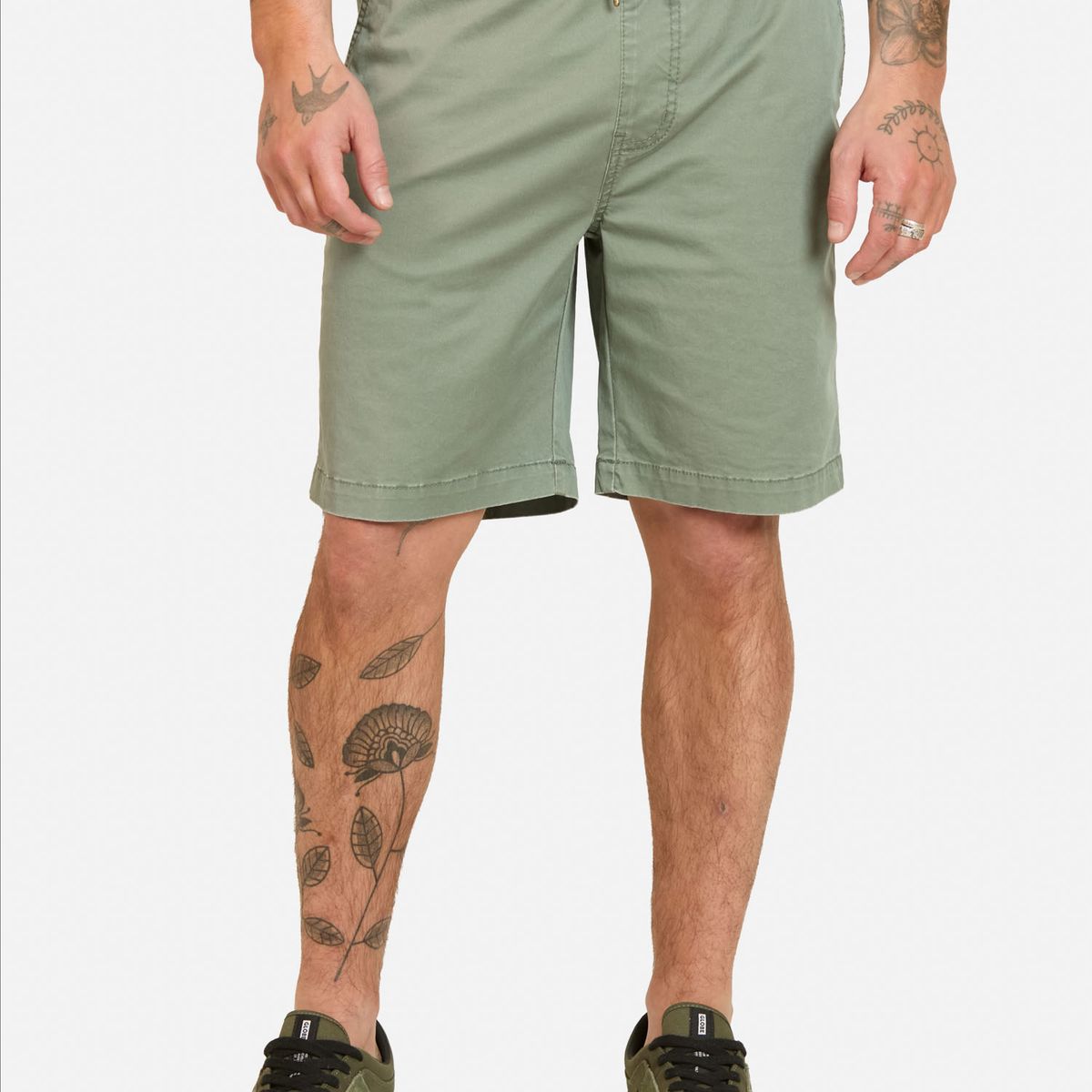 RUSTY - Bermuda Jogger Freeze Verde Hombre Rusty