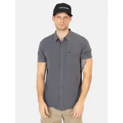 VOLCOM - Camisa MC Barlo Gris Hombre