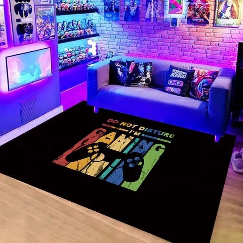 GENERICO - ALFOMBRA JUVENIL 150X200 CONTROL GAMER GAMING MP