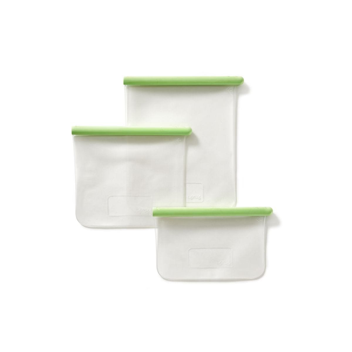 LEKUE - Set de 3 bolsas reutilizables planas