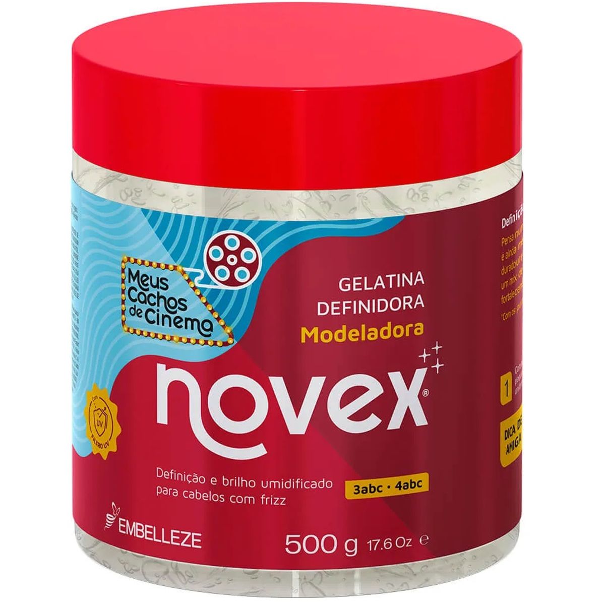 NOVEX - GEL DEFINIDORA MEUS CACHOS DE CINEMA 500G NOVEX