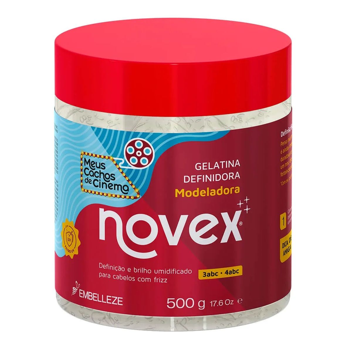 NOVEX - GEL DEFINIDORA MEUS CACHOS DE CINEMA 500G NOVEX