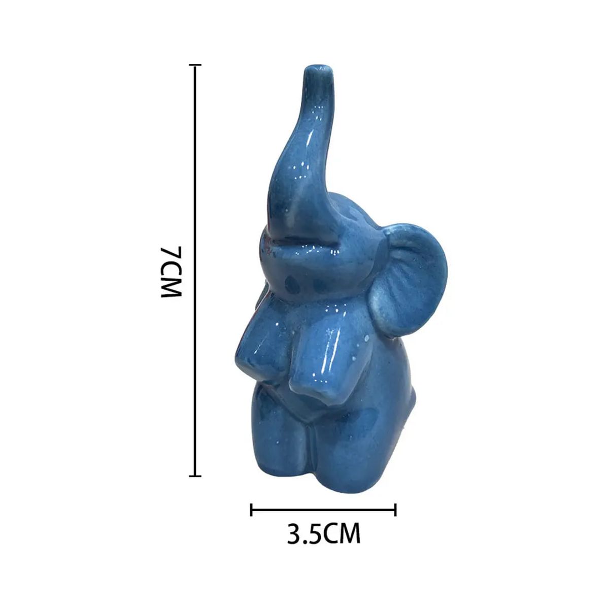 TOPSOC - Adorno Elefantito Happy 7x4x2cm