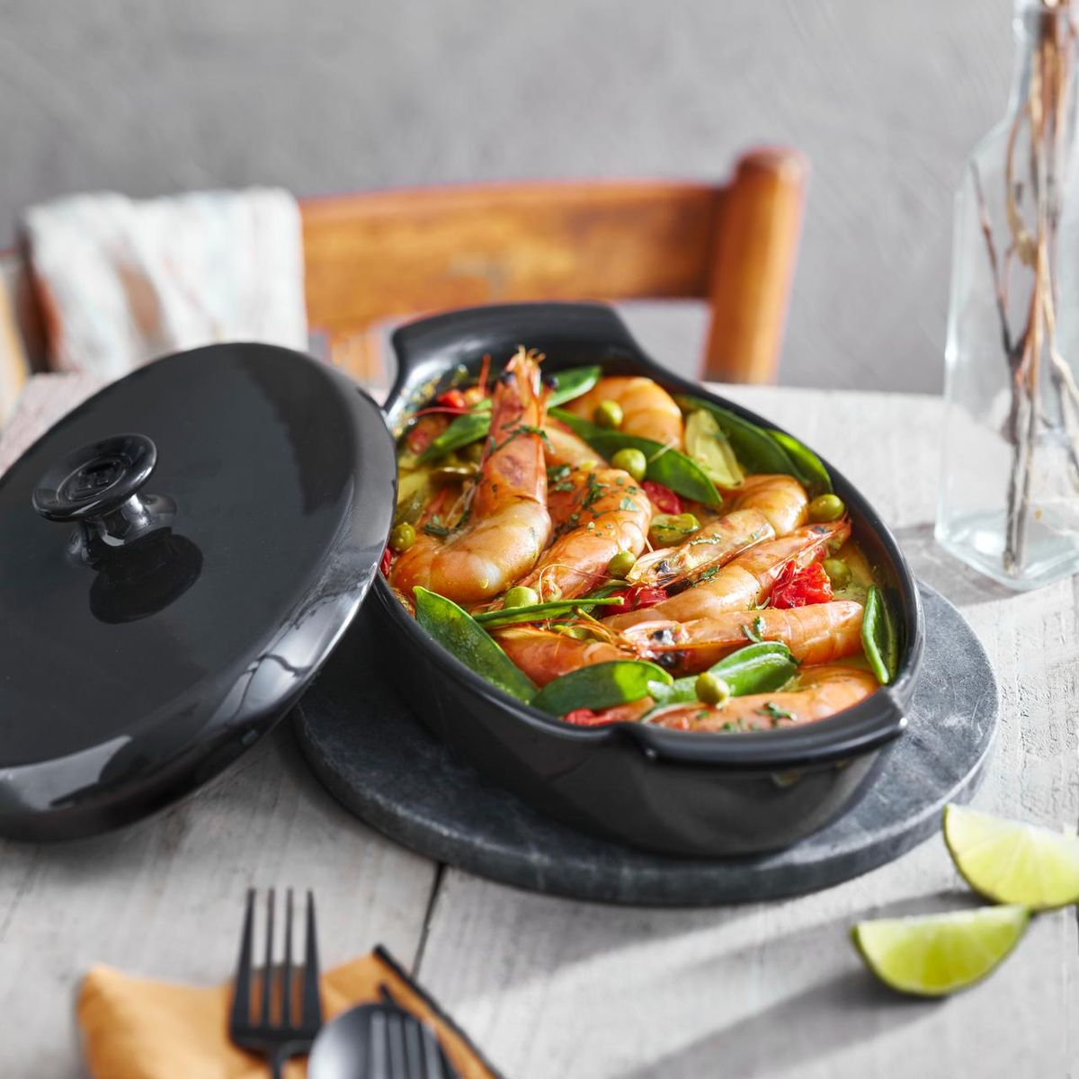 EMILE HENRY - Pequeña Papillote Gris Oscuro