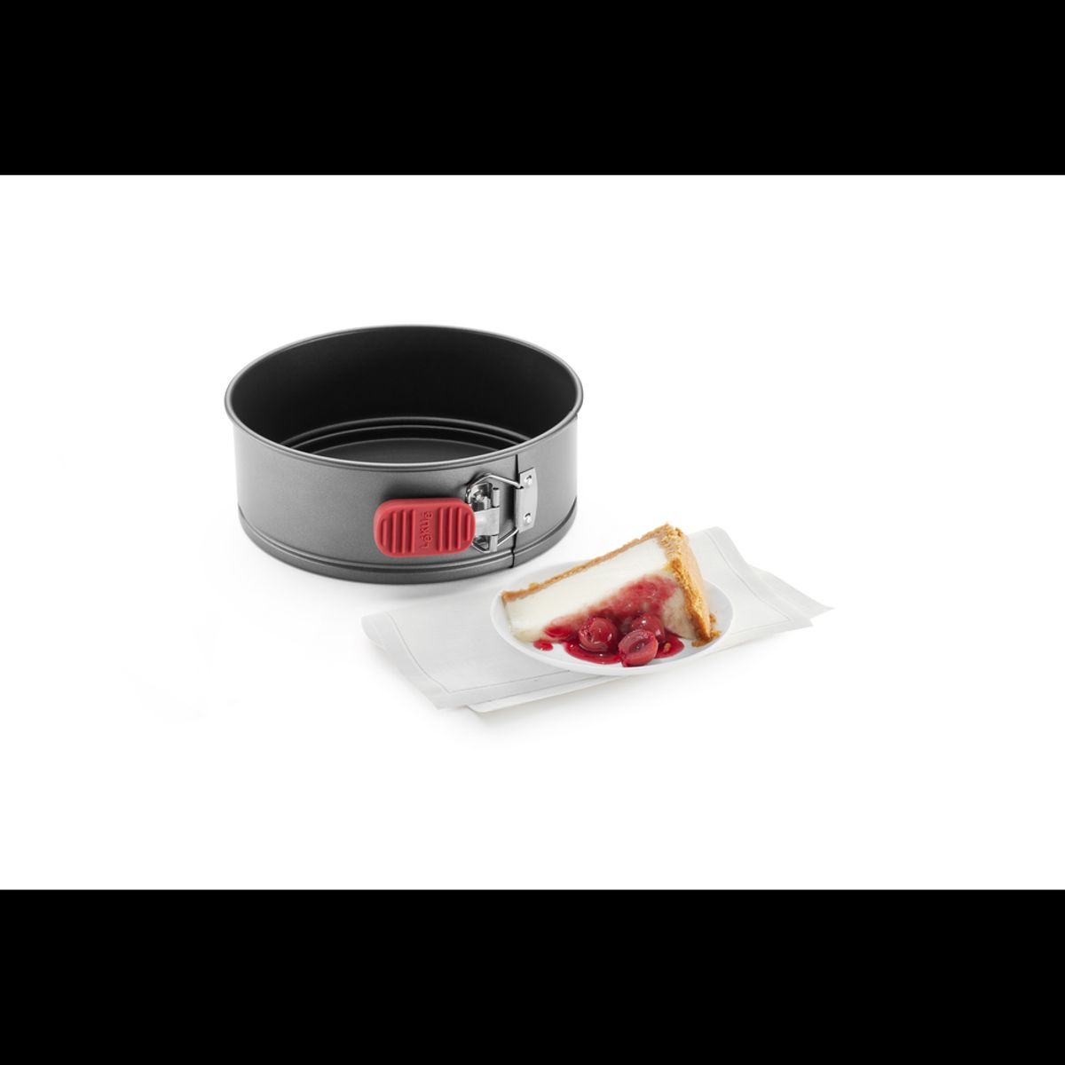 Molde Rojo redondo desmontable antiadherente ø 20 cm, marca LEKUE - Foto 2