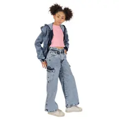 DIVINO JEANS - Jeans Fatima II Celeste Divino Teen