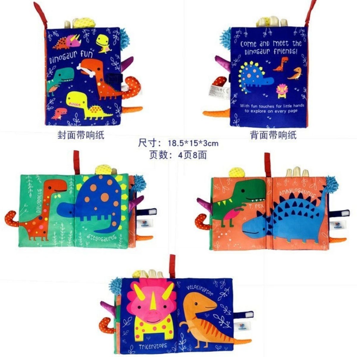 GENERICO - Libros Táctiles Tela Sensoriales Para Bebés Y Niños Pequeños