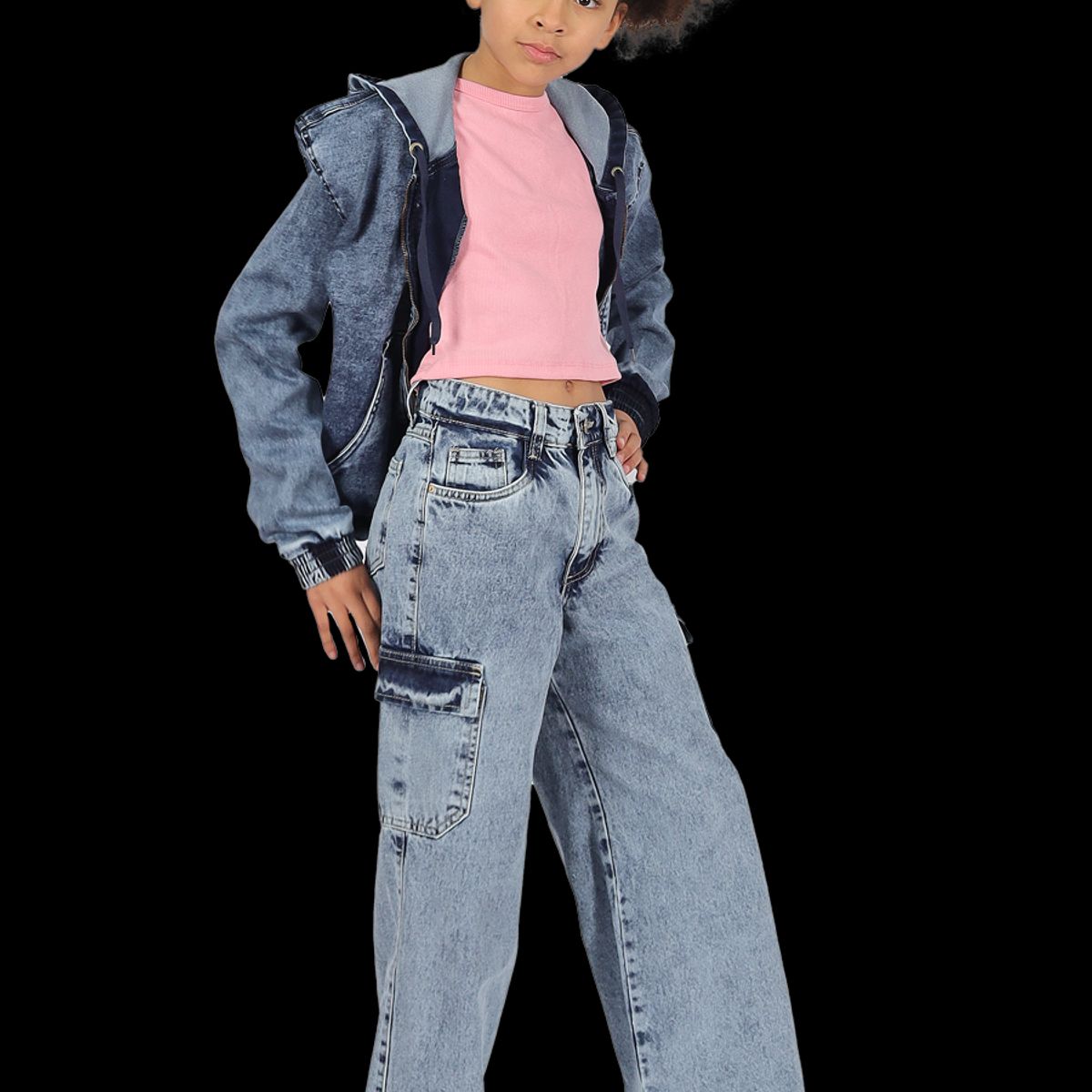 DIVINO JEANS - Jeans Fatima II Celeste Divino Teen